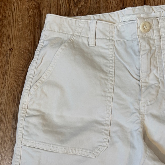 Cream Pants with Elastic Zipper Cuffs - Picture 3 of 8